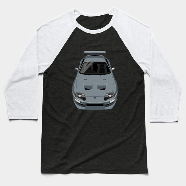 Supra GT MK3 3rd gen 1JZ Body Kit - Grey Baseball T-Shirt by jdmart